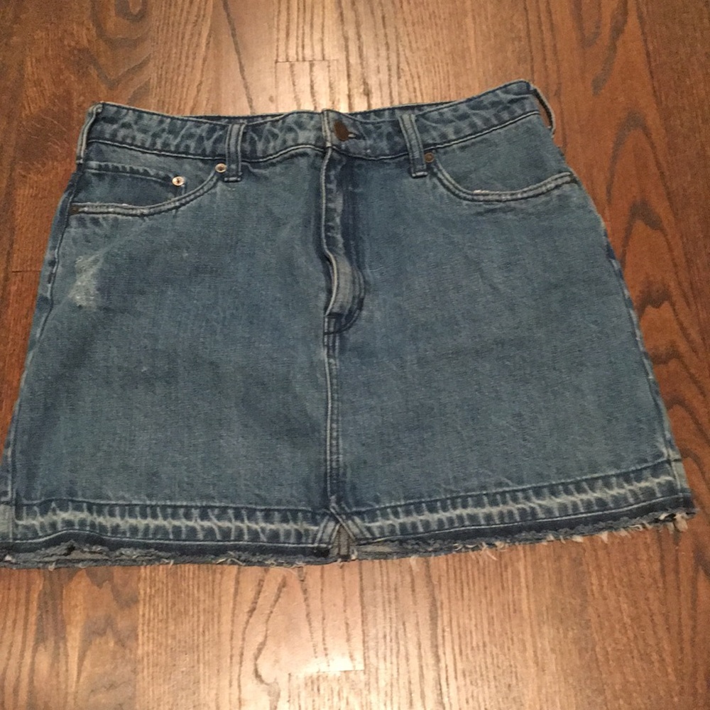 Free people denim skirt
